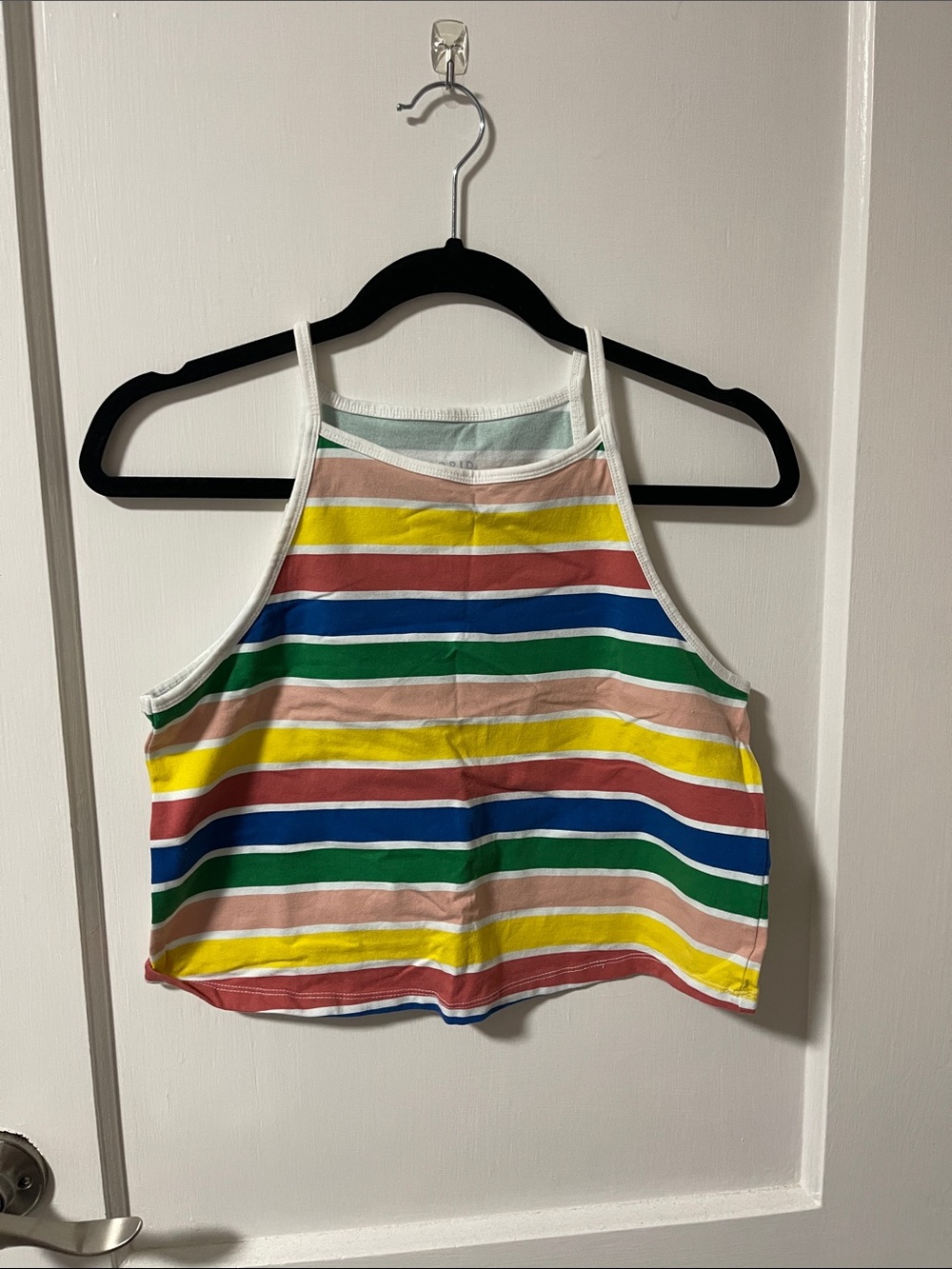 Torrid Striped Multicolor Halter Crop Top - Women